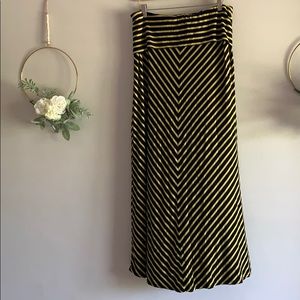 Calvin Klein Maxi Skirt with Chevron Pattern